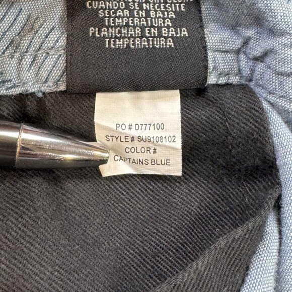 O'Neill Mens 36 Chino Shorts Light Blue Flat Front Striped Cotton Standard Fit - Picture 14 of 14